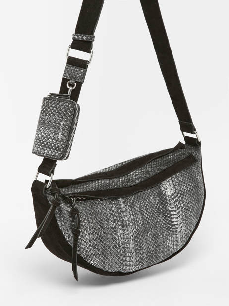 Sac Bandoulière June Great by sandie Noir june SNA vue secondaire 2