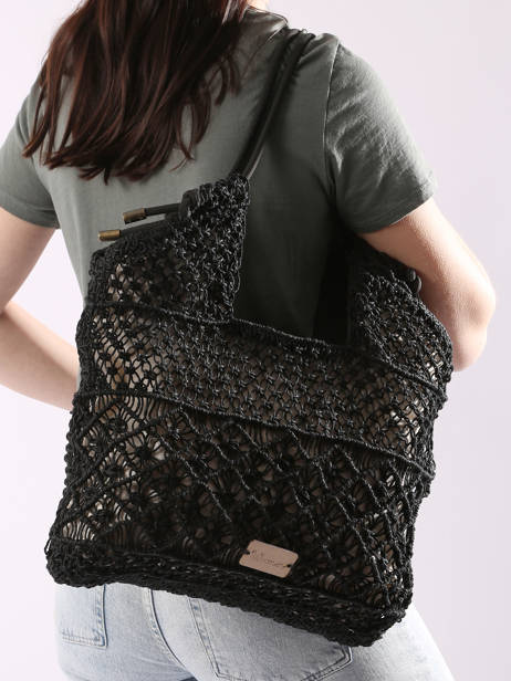 Sac Porté épaule Tanaisie Jute Woomen Noir tanaisie WTAN04 vue secondaire 1