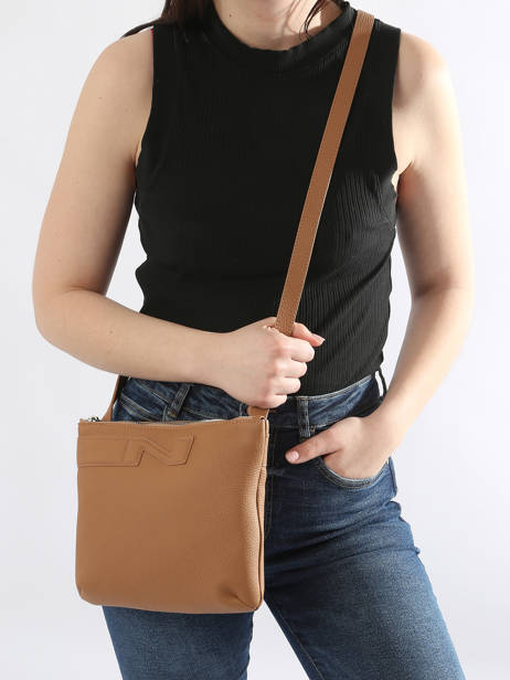 Sac Bandoulière Napoli Cuir Nathan baume Marron n city 2 vue secondaire 1