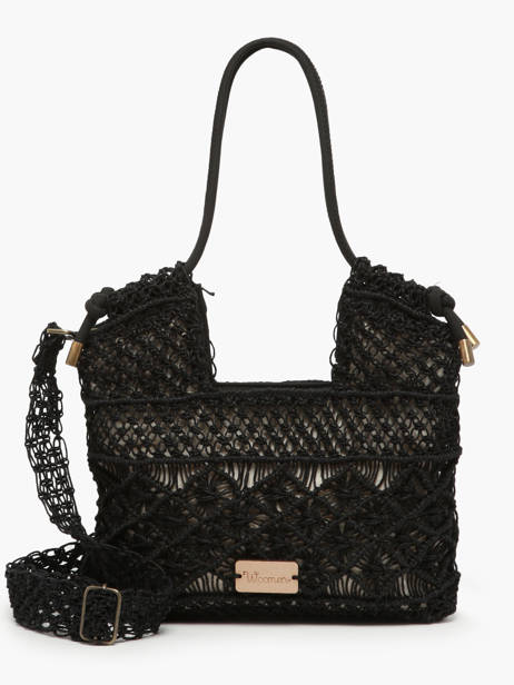 Sac Porté épaule Tanaisie Jute Woomen Noir tanaisie WTAN09