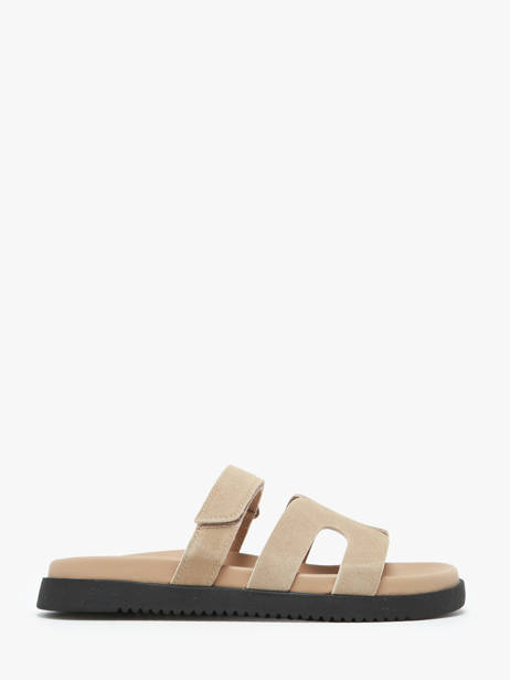 Slippers Missile In Leather Steve madden Beige accessoires 11003028