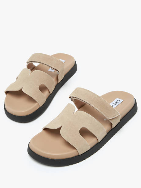 Slippers Missile In Leather Steve madden Beige accessoires 11003028 other view 3