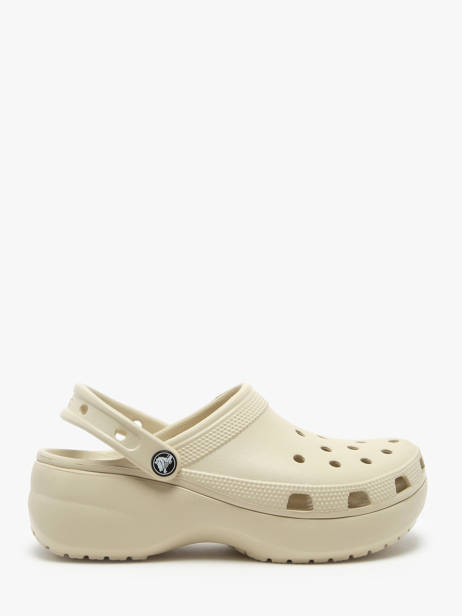 Mules Classic Platform Clog Crocs Beige accessoires 206750