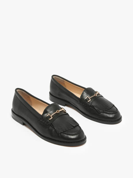 Moccasins In Leather Inuovo Black accessoires B01002 other view 2