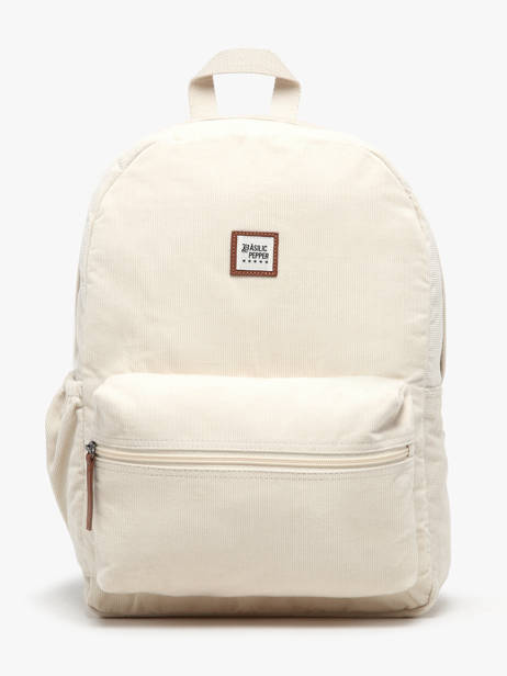 1 Compartment Backpack Basilic pepper Beige delhi BDEH01