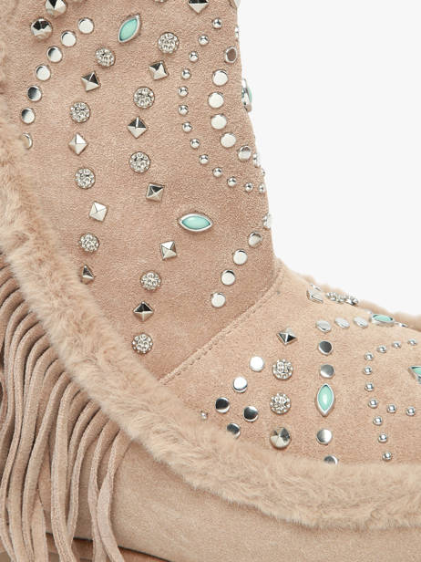 Boots Crosta En Cuir Alma en pena Beige women I241007 vue secondaire 3