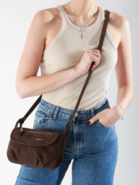 Sac Bandoulière Jenny Cuir Nat et nin Marron vintage JENNY vue secondaire 1