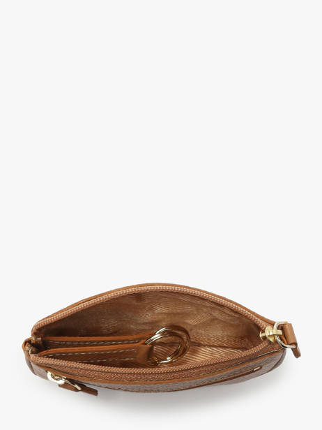 Porte-monnaie Caviar Cuir Crinkles Marron caviar 14036 vue secondaire 1