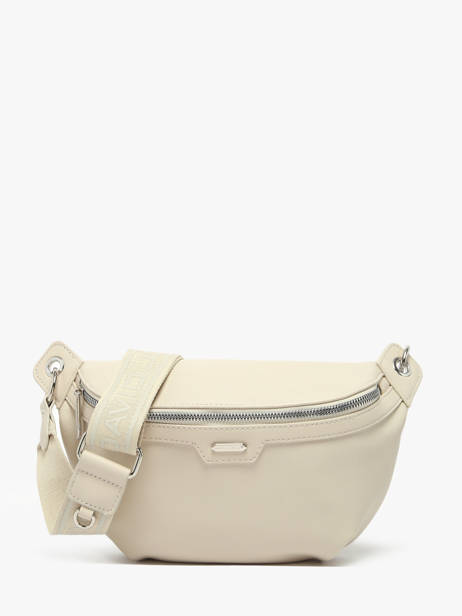 Sac Banane David jones Beige saffiano CM7371