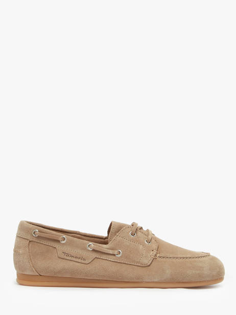 Chaussures Bateau En Cuir Tamaris Beige women 44