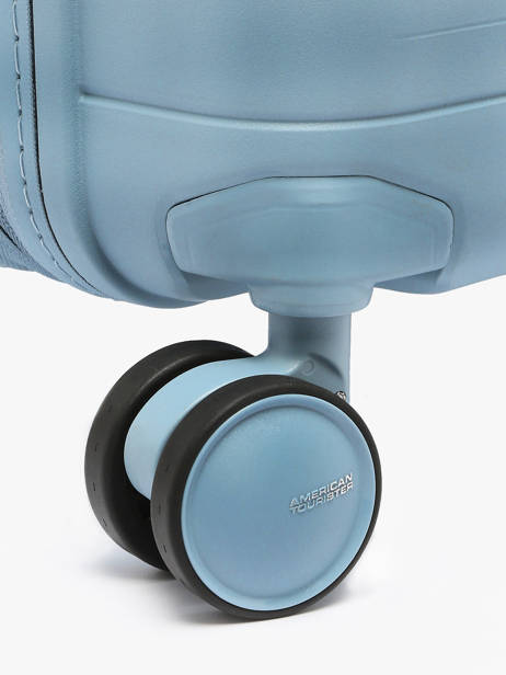 Expandable Cabin Luggage American tourister Blue fastforward 155259 other view 2