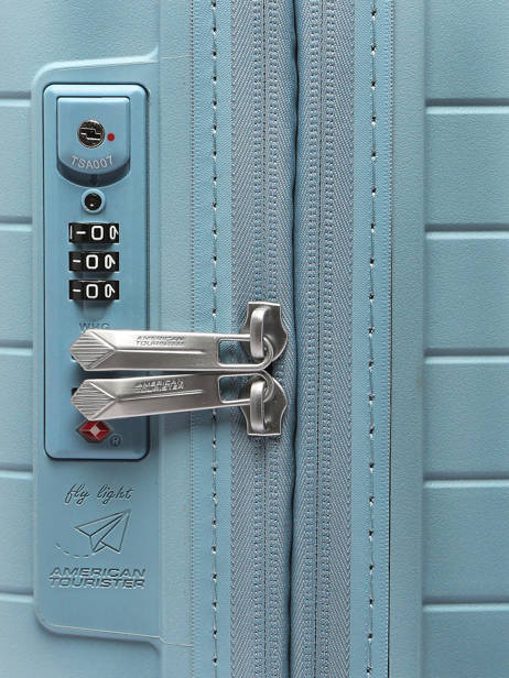 Expandable Cabin Luggage American tourister Blue fastforward 155259 other view 1