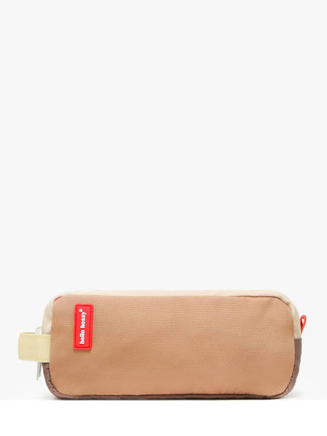 Trousse 2 Compartiments Hello hossy Marron cool kids P