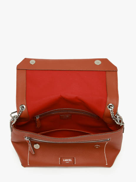 Large Leather Ninon Soft Shoulder Bag Lancel Brown ninon A13783 other view 4