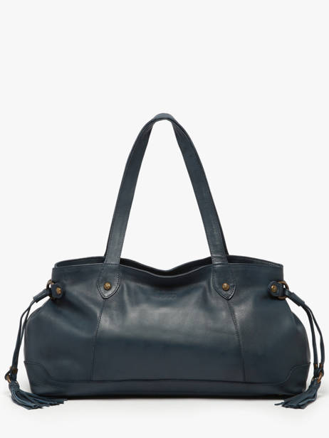 Handbag Cow Leather Basilic pepper Blue cow BCOW80