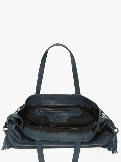 Handbag Cow Leather Basilic pepper Blue cow BCOW80 other view 3