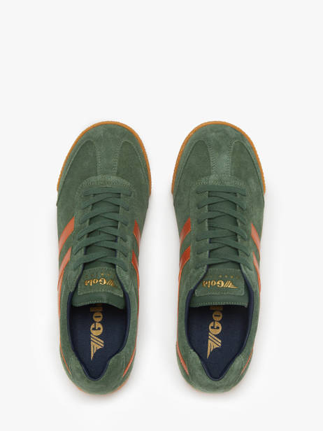 Sneakers Harrier En Cuir Gola Vert men CMA192 vue secondaire 4