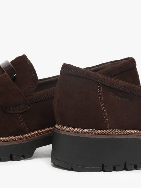 Mocassins En Cuir Tamaris Marron accessoires 43 vue secondaire 3