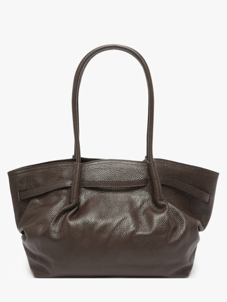 Sac Porté épaule Caviar Cuir Milano Marron caviar CA25062 vue secondaire 4