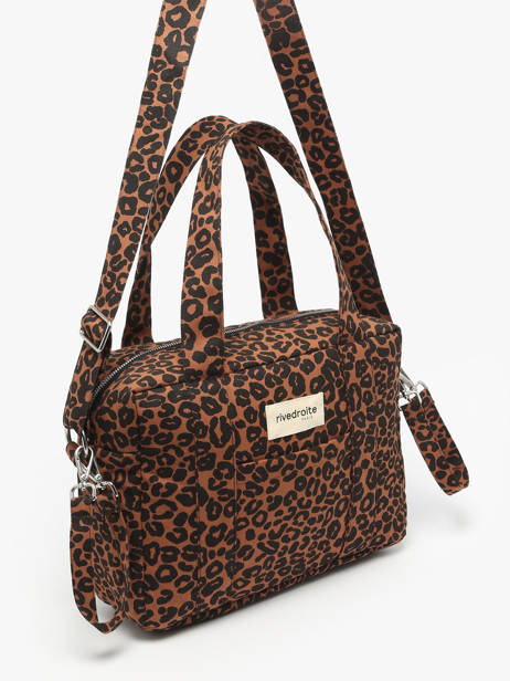 Sac à Main Mini Darcy Coton Recyclé Rivedroite Marron wild tribe MDARCWIL vue secondaire 2