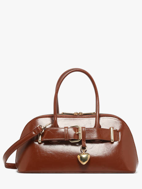 Sac Bandoulière London Verni Miniprix Marron london KJ62072