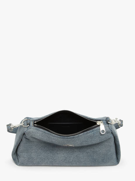 Sac Porté épaule Logo Denim Coton Calvin klein jeans Bleu logo denim 4F3222G vue secondaire 2