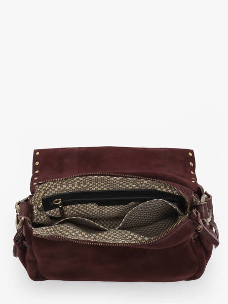 Sac Bandoulière Vintage Cuir Mila louise Violet vintage 3861VC vue secondaire 2