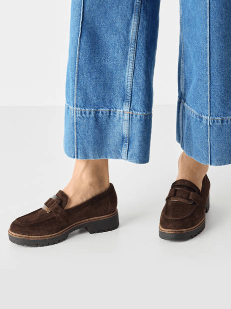 Mocassins En Cuir Tamaris Marron accessoires 43 vue secondaire 1