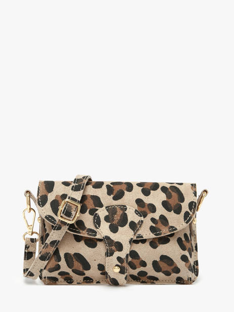 Sac Bandoulière Velvet Leopardo Milano Beige velvet leopardo VL260612