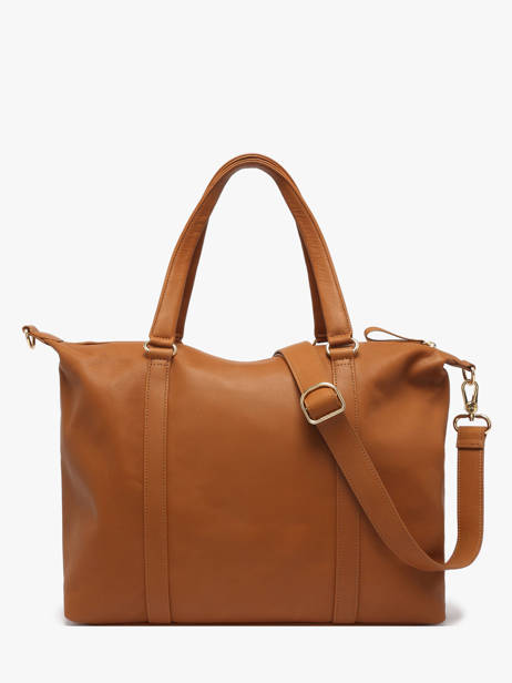 Sac Porté épaule Vintage Cuir Nat et nin Marron vintage THYLANE vue secondaire 4