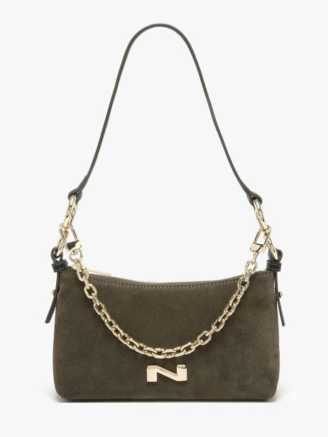Suede Betty Evening Bag Nathan baume Green vogue 5