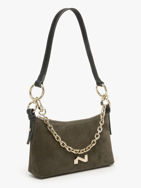 Suede Betty Evening Bag Nathan baume Green vogue 5 other view 2