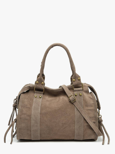 Sac Porté épaule Velvet Cuir Milano Marron velvet VE24094 vue secondaire 4