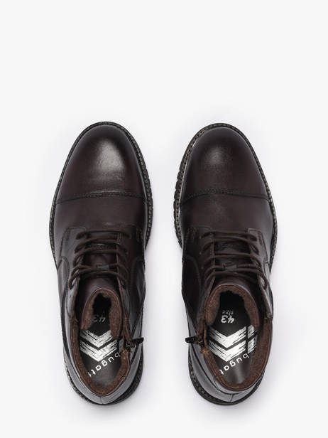 Bottines En Cuir Bugatti Marron men 41006400 vue secondaire 3