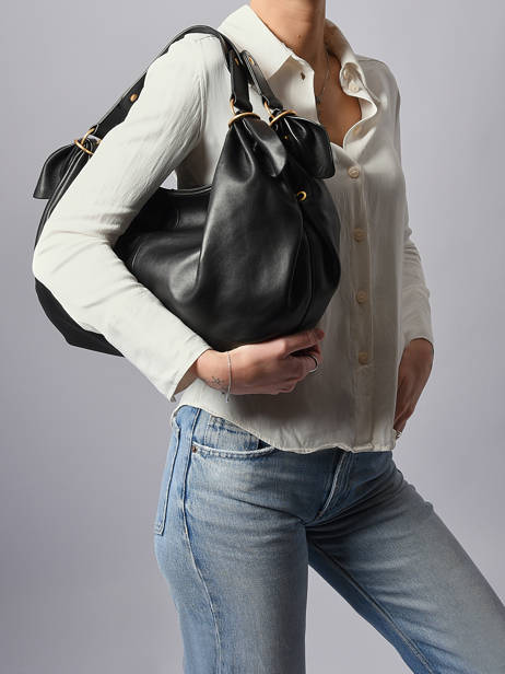 Sac Porté épaule Studio Cuir Gerard darel Noir studio DCSA2457 vue secondaire 1