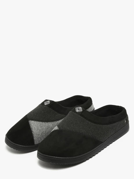 Chaussons Isotoner Noir men 98280 vue secondaire 1
