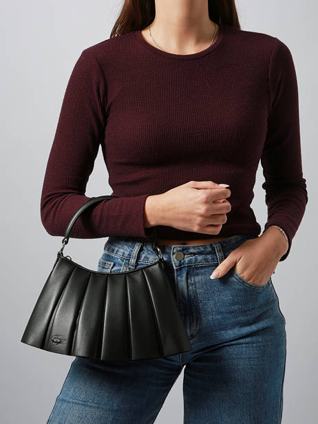 Sac Porté épaule Lenglen Cuir Lacoste Noir lenglen NU5011DP vue secondaire 1