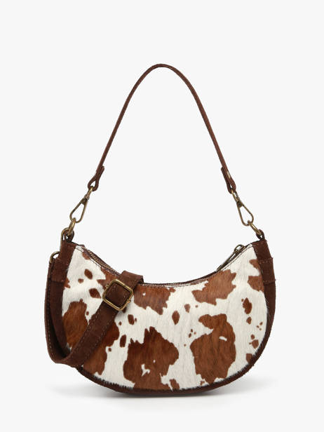 Sac Porté épaule Mucca Cuir Milano Marron mucca VM25064
