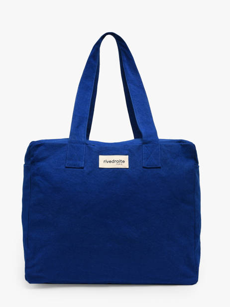 Le Sac Porté épaule A4 Célestins Coton Recyclé Rivedroite Bleu timeless CELESTIM