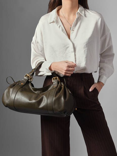 Sac 24h  Icone Cuir Gerard darel Vert icone DCS01410 vue secondaire 1