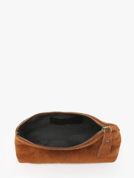 Trousse Velvet Cuir Milano Marron velvet VE22114 vue secondaire 1