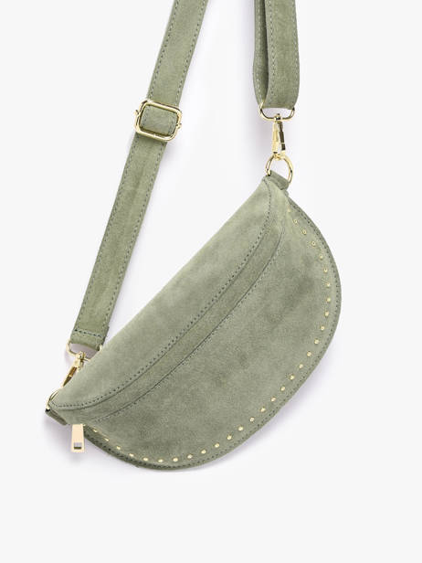 Sac Banane Milano Vert velvet VE25111 vue secondaire 2