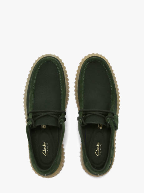 Chaussures Derbies Clarks Vert men 26186160 vue secondaire 3
