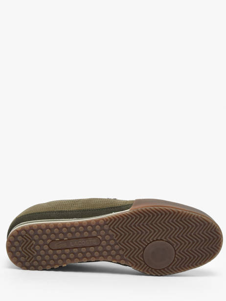 Sneakers En Cuir Lacoste Vert men 1SMA0067 vue secondaire 4