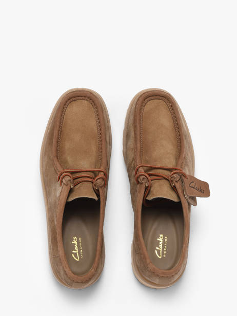 Chaussures Derbies En Cuir Clarks Marron men 26186419 vue secondaire 3