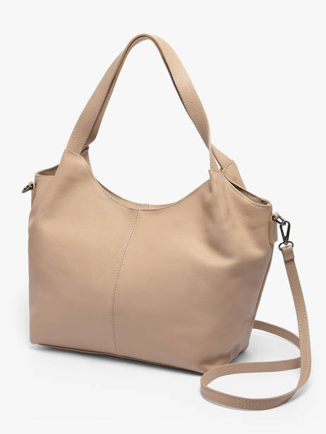 Sac Porté épaule Caviar Cuir Milano Beige caviar CA25061 vue secondaire 2