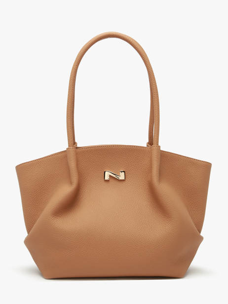 Sac Porté épaule Galatée Cuir Nathan baume Marron nymphea 3