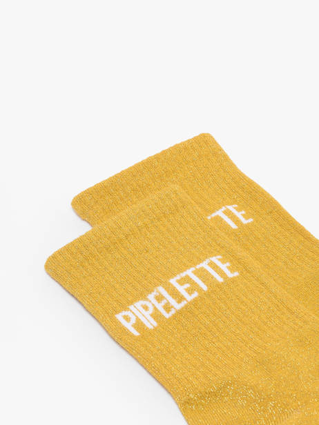 Chaussettes Miniprix Jaune socks A02 vue secondaire 1