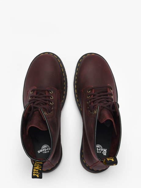 Boots 1460 En Cuir Dr martens Marron men 11822609 vue secondaire 3