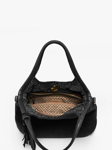 Sac Bandoulière Vintage Cuir Mila louise Noir vintage 23059V vue secondaire 3